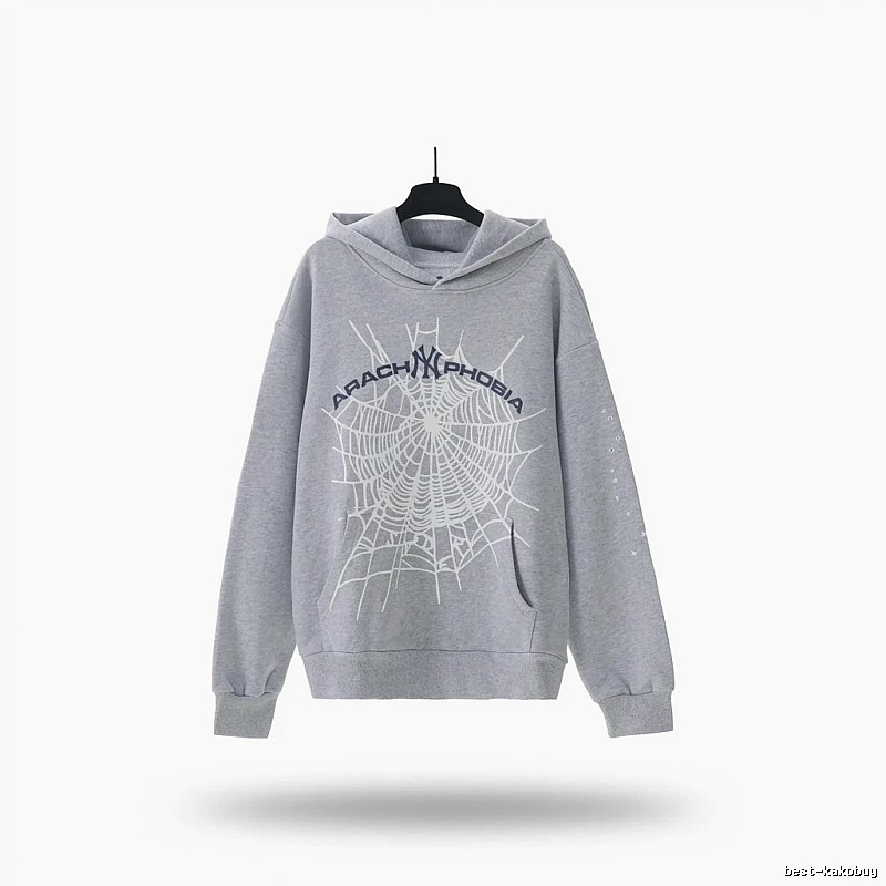 Sp5der Spider Series Grey Streetwear Sweatshirt