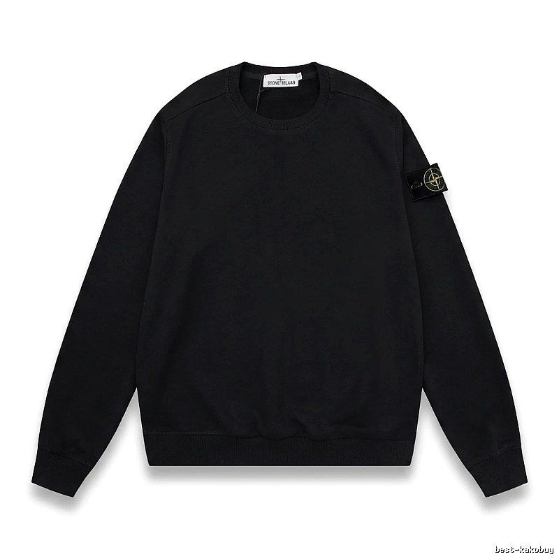 Stone Island basic black sweatshirt