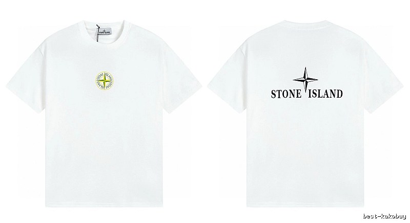 Stone Island Compass Series Street Style White T-Shirt