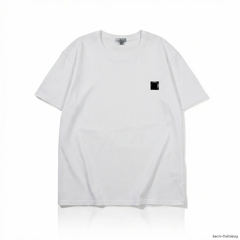 Stone Island minimalist style white T-shirt