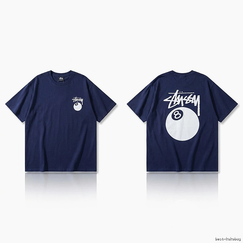 Stussy Billiards Element Minimalist Style T-shirt