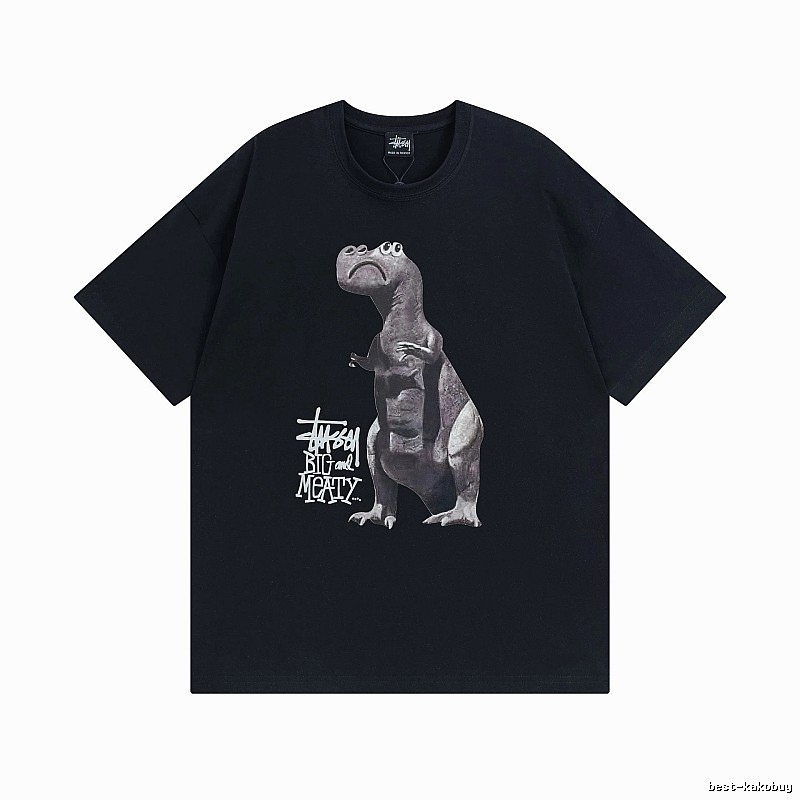 Stussy Black Spider Graphic T-Shirt Visual Accent Logo