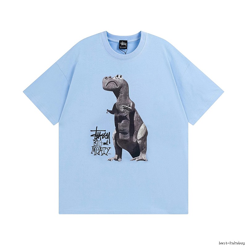 Stussy Blue Spider Graphic T-Shirt Signature Detail Logo
