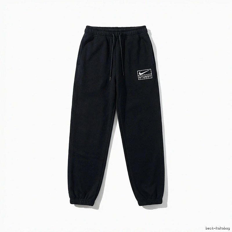 Stussy Co-branded Casual Black Sweatpants