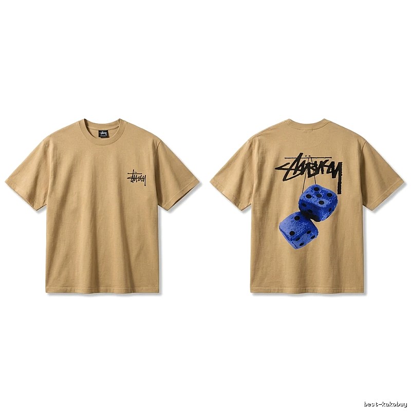 Stussy Dice Print Khaki Short-sleeve