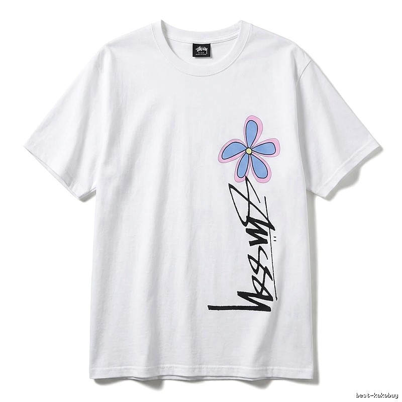 Stussy Floral Style White T-shirt