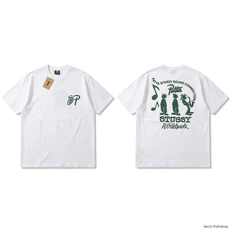 Stussy Music Print White T-shirt