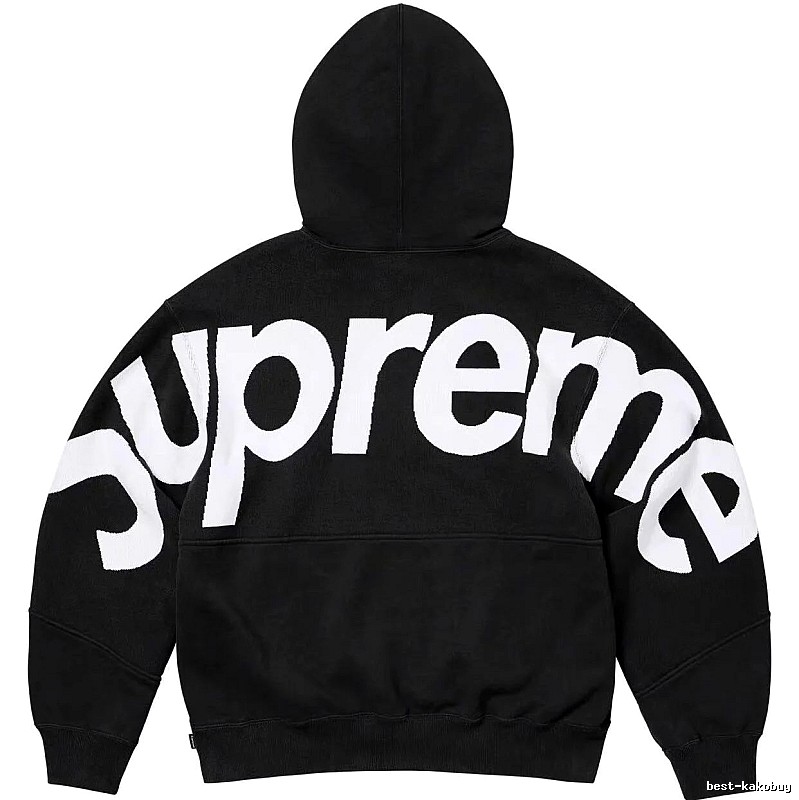 Supreme Casual Logo hoodie Gray Red Oversized for Streetwear Looks