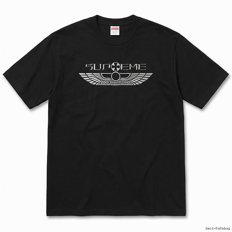 Supreme Flight Series Trendy Cool Black T-shirt