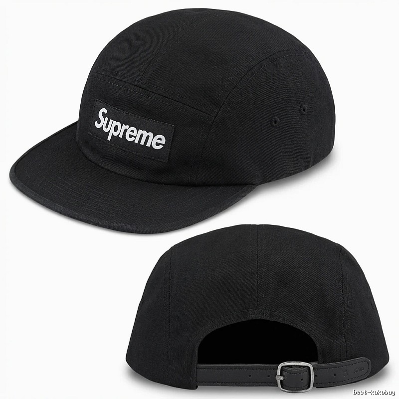 Supreme minimalist style black hat