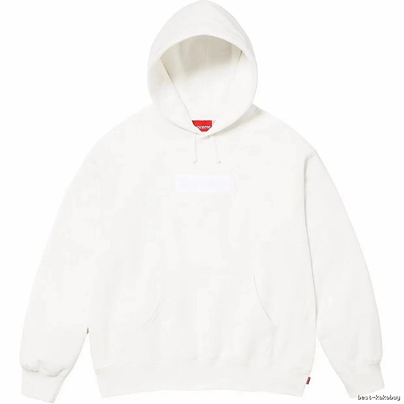 Supreme Monogram Logo hoodie Gray Red Oversized for Layered Styling