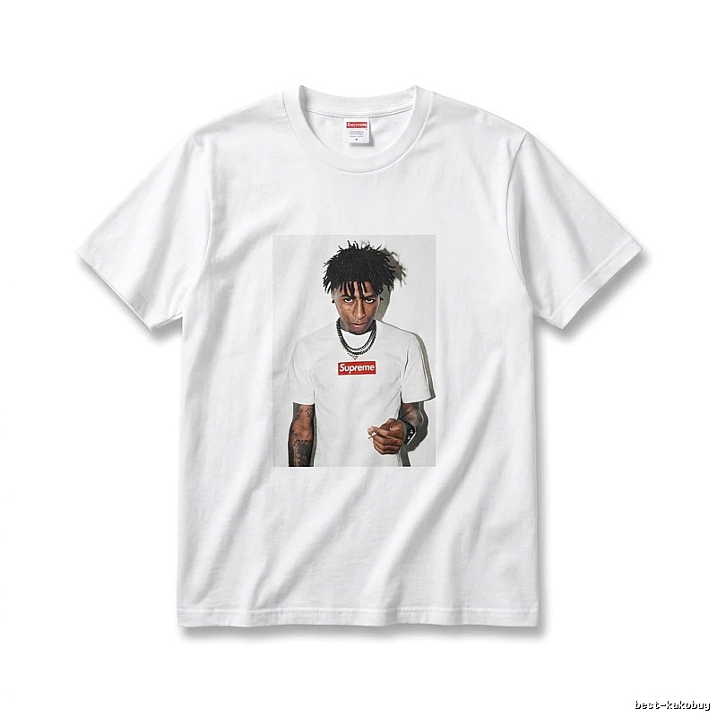 Supreme Portrait Print Style White T-shirt