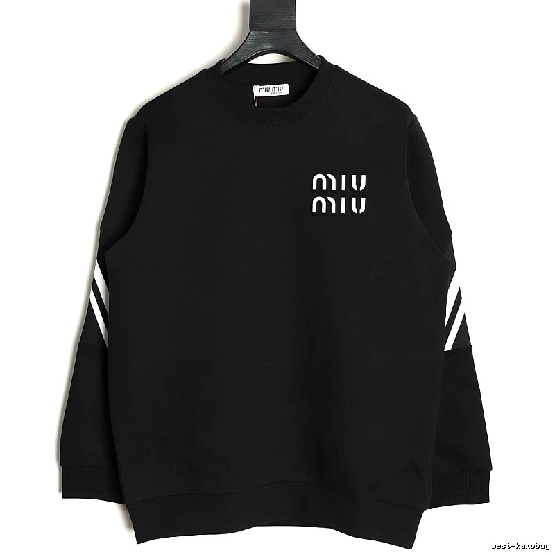 Sweatshirt by Miu Miu with Black Sweatshirt with White Miu