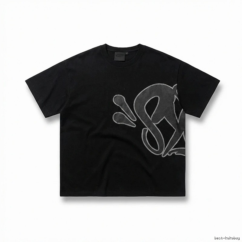 SynaWorld Trendy Black T-shirt