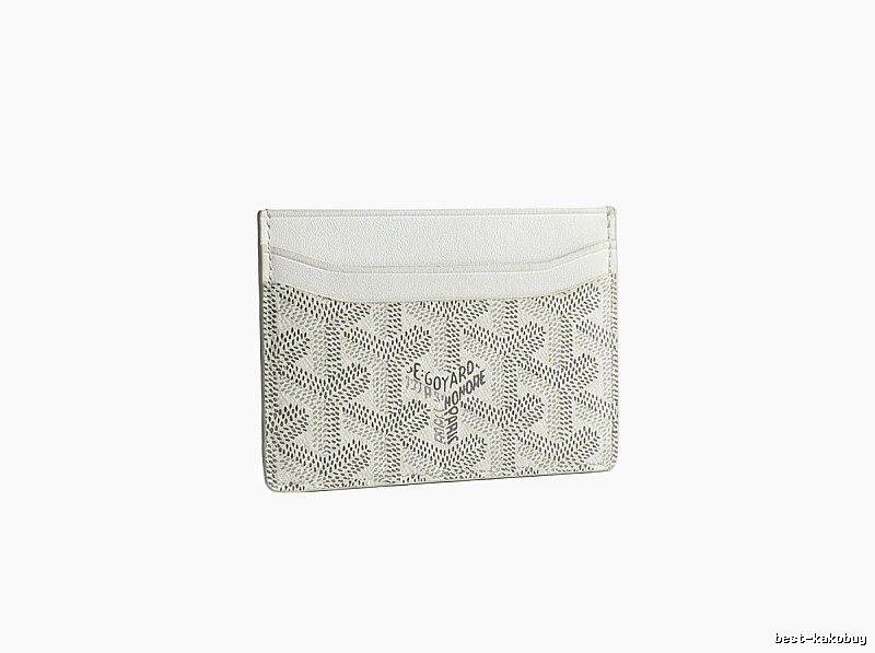 The classic white card case of GOYARD