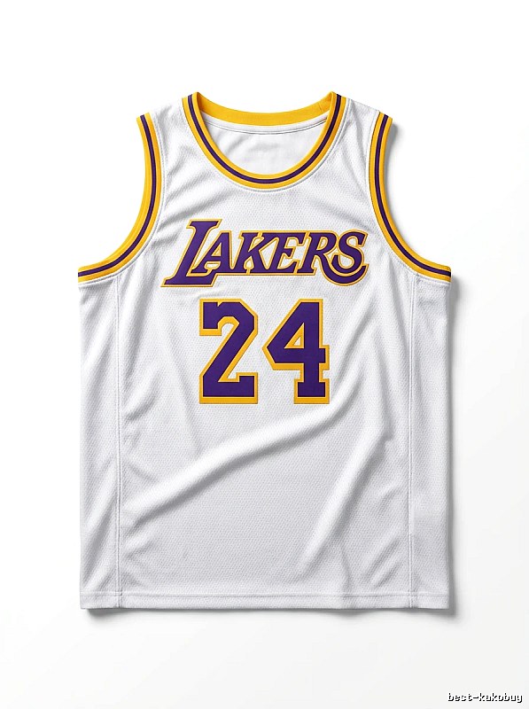The No. 24 white jersey of the Kobe Lakers.