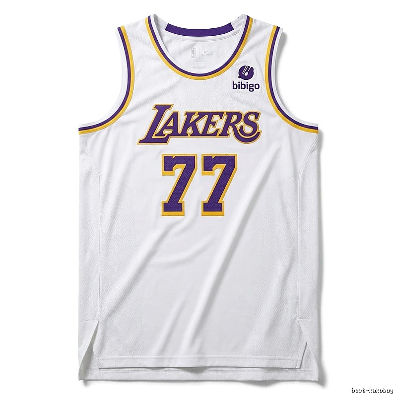 The No. 77 white basketball jersey of the Mavericks.