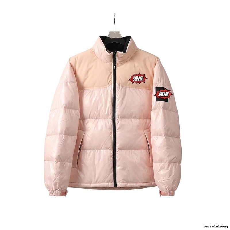 The North Face trendy brand pink down jacket