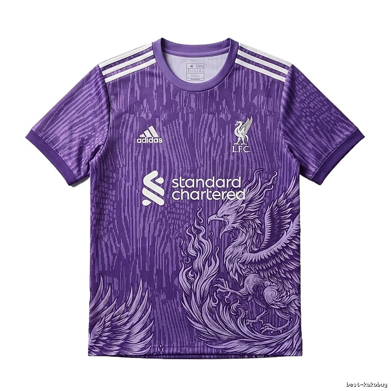 The Tokyo Ghoul style purple jersey of Liverpool.