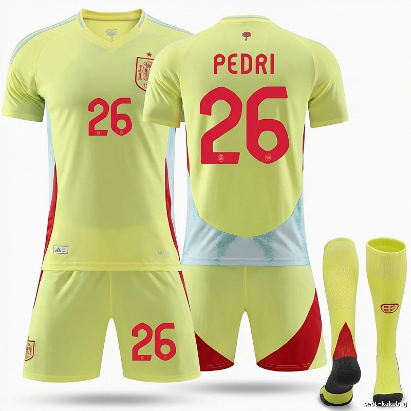 The yellow and red wind jersey series of Pedri in Spain.