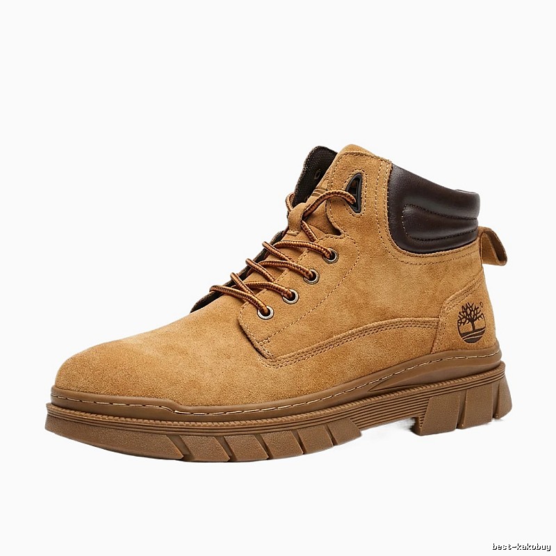 Timberland workwear-style brown-yellow boots