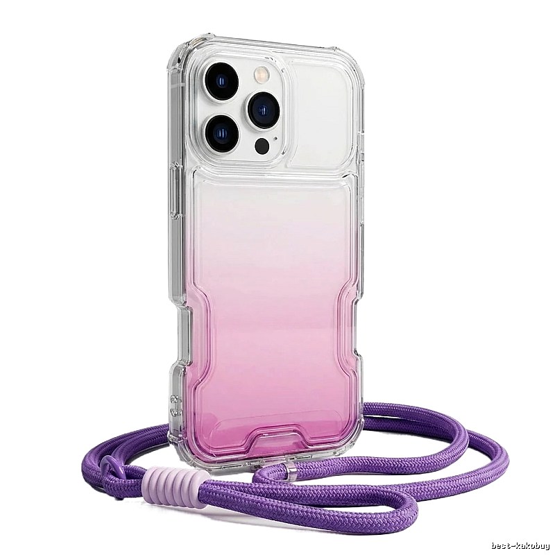 Transparent Gradient Purple iPhone Case