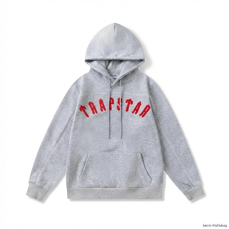 Trapstar Letter Style Grey Hoodie