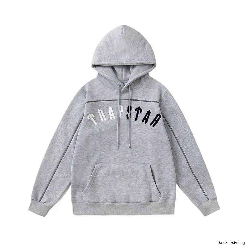 Trapstar Letter Style Grey Hoodie
