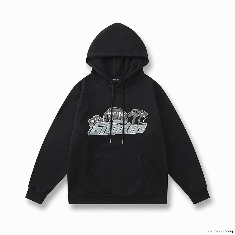 Trapstar - printed trendy and cool black hoodie