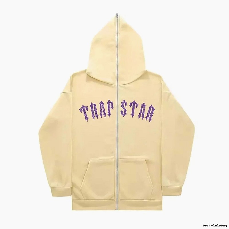 Trapstar Statement Graphic zip hoodie Black Zip Pink for Easy Pairing
