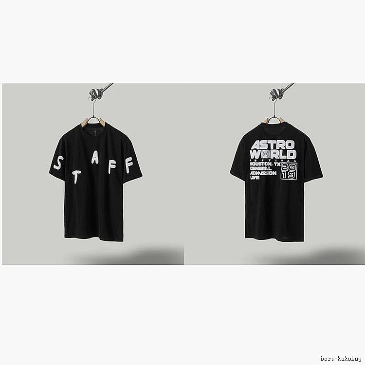 Travis Scott Astroworld Street Style Black T-Shirt