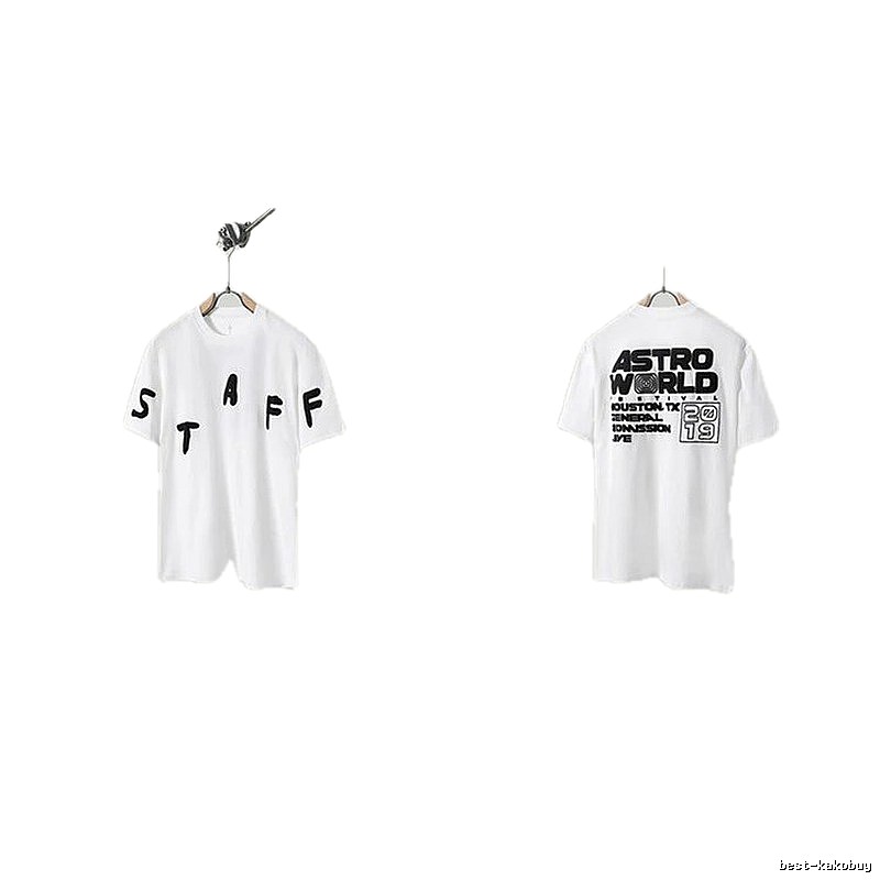 Travis Scott AstroWorld Street Style White T-Shirt