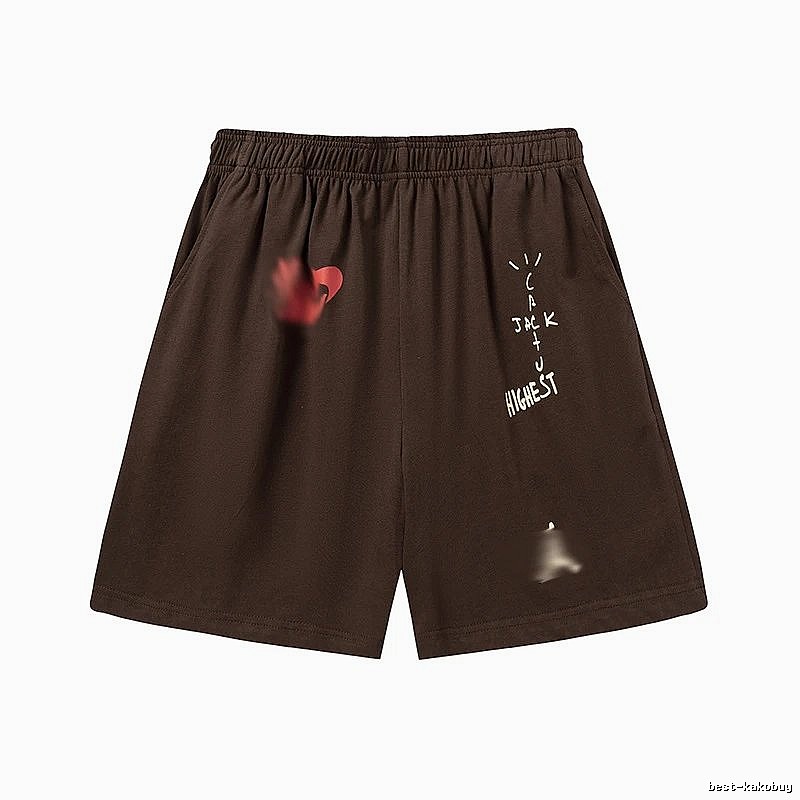 Travis Scott Sport Graphic T-shirt Brown Travis Scott for Warm Weather
