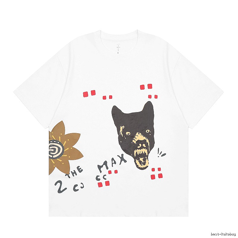 Travis Scott Summer Graphic T-shirt Brown Travis Scott with Bold Graphic