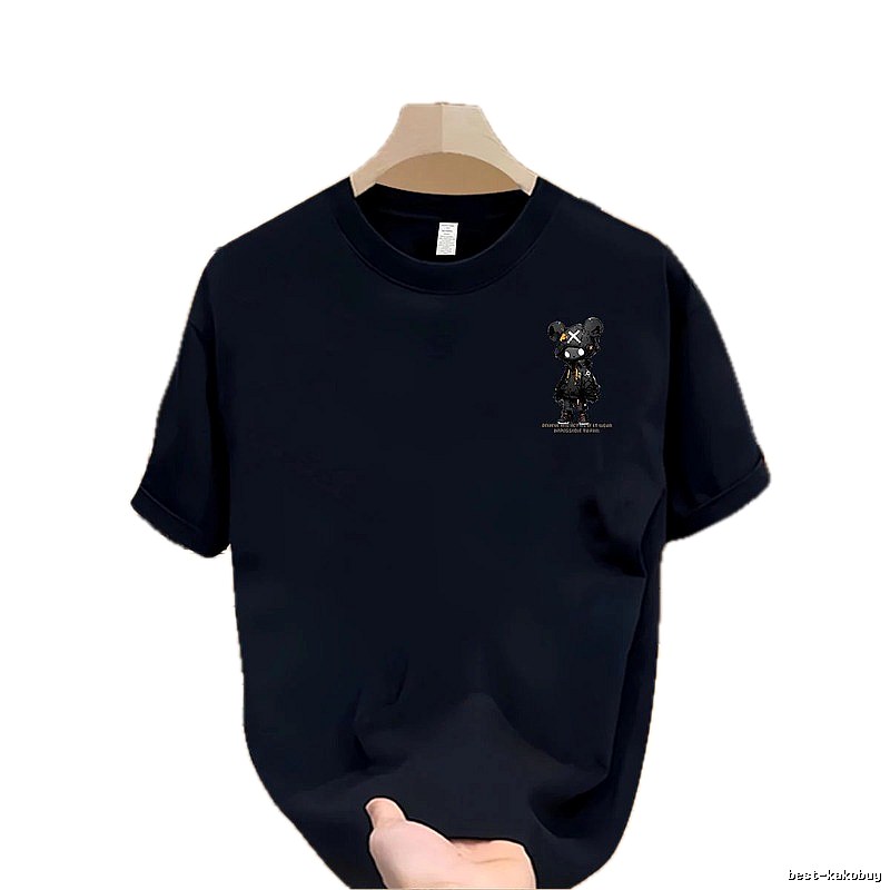 Trendy Brand Gloomy Bear Printed Street Style Navy Blue T-shirt