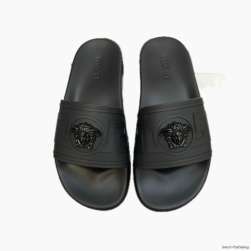 Versace Medusa Luxury Style Black Slides