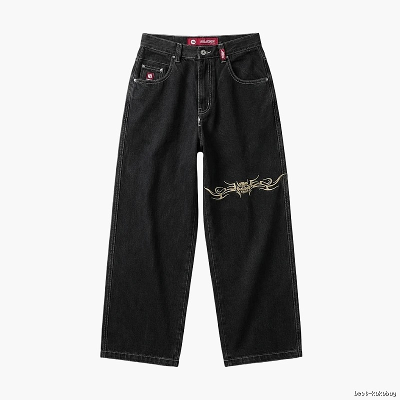 Y2K style black jeans