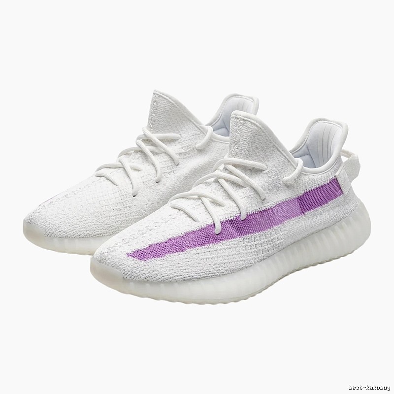 Yeezy 350 Fashion White and Purple Sports Shoes